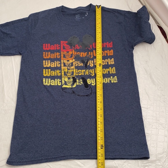 Disney blue rainbow color logo crew neck t-shirt - Picture 6 of 7